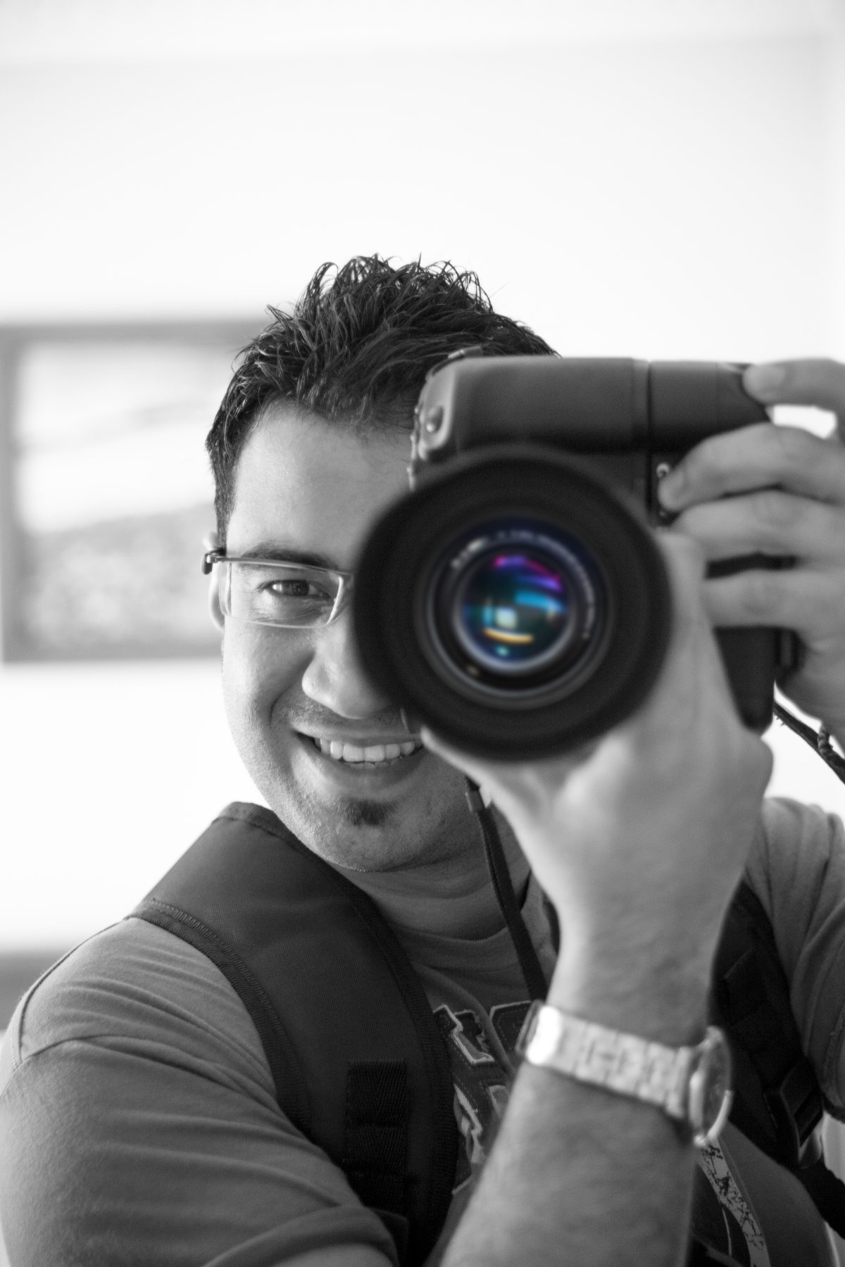 At work behind the camera